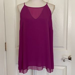 WHBM Women’s Sleeveless Blouse Top Sz Large NWT